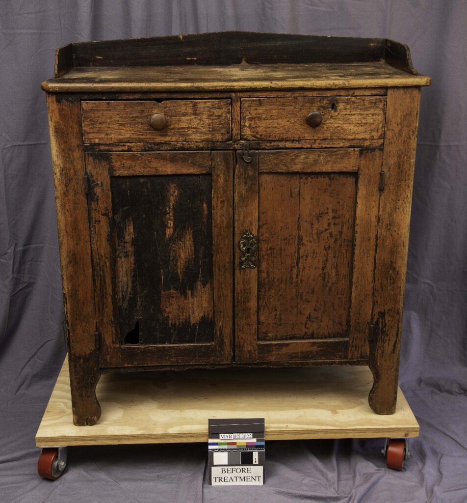Cupboard Restoration Before